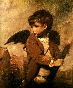 Sir Joshua Reynolds cupid as link boy oil painting